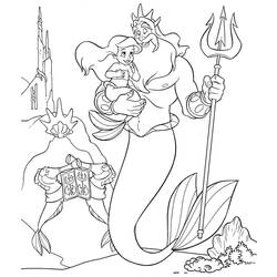 Coloring page: The Little Mermaid (Animation Movies) #127312 - Free Printable Coloring Pages