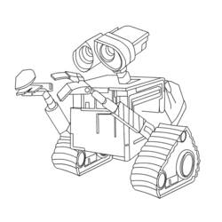 Coloring page: Wall-E (Animation Movies) #132115 - Free Printable Coloring Pages