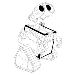 Coloring page: Wall-E (Animation Movies) #132192 - Free Printable Coloring Pages