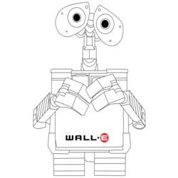 Coloring page: Wall-E (Animation Movies) #132237 - Free Printable Coloring Pages