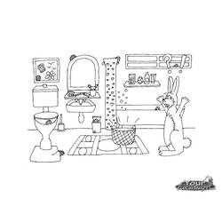 Coloring pages: Bathroom - Free Printable Coloring Pages