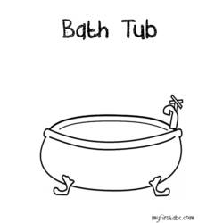 Coloring page: Bathroom (Buildings and Architecture) #61787 - Free Printable Coloring Pages