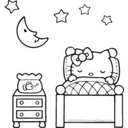 Coloring page: Bedroom (Buildings and Architecture) #63429 - Free Printable Coloring Pages