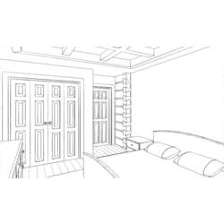 Coloring page: Bedroom (Buildings and Architecture) #66663 - Free Printable Coloring Pages