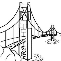 Coloring page: Bridge (Buildings and Architecture) #62877 - Free Printable Coloring Pages