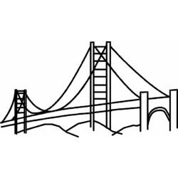 Coloring page: Bridge (Buildings and Architecture) #62884 - Free Printable Coloring Pages