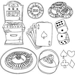 Coloring pages: Casino - Free Printable Coloring Pages