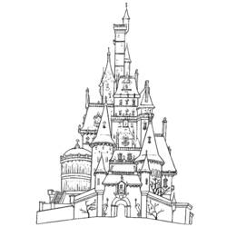 Coloring page: Castle (Buildings and Architecture) #62032 - Free Printable Coloring Pages