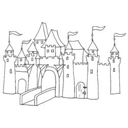 Coloring page: Castle (Buildings and Architecture) #62034 - Free Printable Coloring Pages