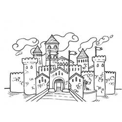 Coloring page: Castle (Buildings and Architecture) #62043 - Free Printable Coloring Pages