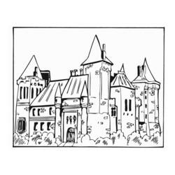 Coloring page: Castle (Buildings and Architecture) #62081 - Free Printable Coloring Pages