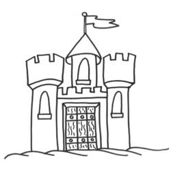Coloring page: Castle (Buildings and Architecture) #62088 - Free Printable Coloring Pages