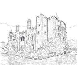 Coloring page: Castle (Buildings and Architecture) #62093 - Free Printable Coloring Pages