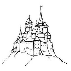 Coloring page: Castle (Buildings and Architecture) #62111 - Free Printable Coloring Pages