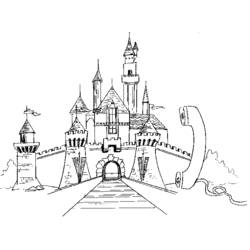 Coloring page: Castle (Buildings and Architecture) #62114 - Free Printable Coloring Pages