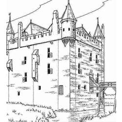 Coloring page: Castle (Buildings and Architecture) #62178 - Free Printable Coloring Pages