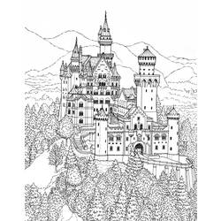 Coloring page: Castle (Buildings and Architecture) #62187 - Free Printable Coloring Pages