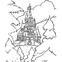 Coloring page: Castle (Buildings and Architecture) #62245 - Free Printable Coloring Pages
