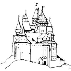 Coloring page: Castle (Buildings and Architecture) #62324 - Free Printable Coloring Pages