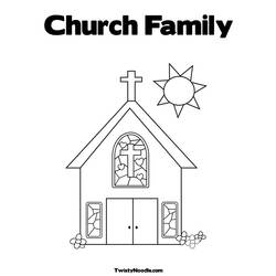 Coloring page: Church (Buildings and Architecture) #64160 - Free Printable Coloring Pages