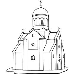 Coloring page: Church (Buildings and Architecture) #64167 - Free Printable Coloring Pages