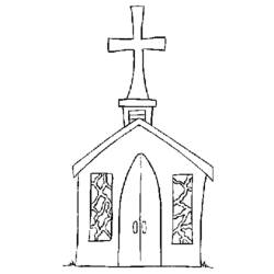 Coloring page: Church (Buildings and Architecture) #64214 - Free Printable Coloring Pages