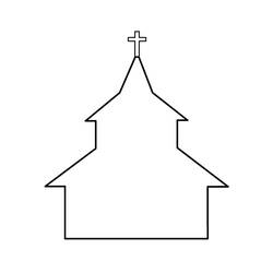Coloring page: Church (Buildings and Architecture) #64241 - Free Printable Coloring Pages