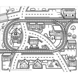 Coloring page: City (Buildings and Architecture) #64841 - Free Printable Coloring Pages