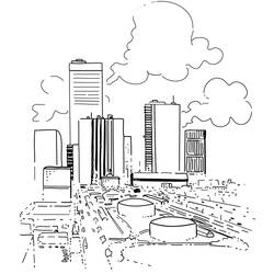 Coloring page: City (Buildings and Architecture) #64843 - Free Printable Coloring Pages