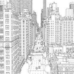 Coloring page: City (Buildings and Architecture) #64912 - Free Printable Coloring Pages