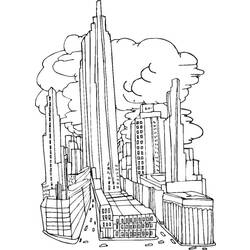 Coloring page: City (Buildings and Architecture) #64916 - Free Printable Coloring Pages