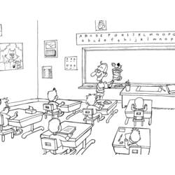 Coloring page: Classroom (Buildings and Architecture) #67987 - Free Printable Coloring Pages