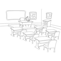 Coloring page: Classroom (Buildings and Architecture) #68011 - Free Printable Coloring Pages