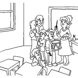 Coloring page: Classroom (Buildings and Architecture) #68052 - Free Printable Coloring Pages