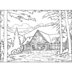 Coloring page: Cottage (Buildings and Architecture) #169883 - Free Printable Coloring Pages