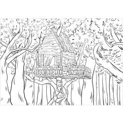 Coloring page: Cottage (Buildings and Architecture) #169903 - Free Printable Coloring Pages