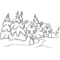 Coloring page: Cottage (Buildings and Architecture) #169929 - Free Printable Coloring Pages