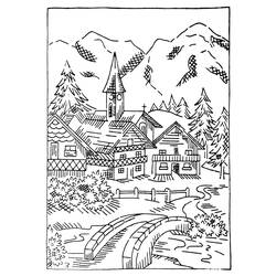Coloring page: Cottage (Buildings and Architecture) #169937 - Free Printable Coloring Pages
