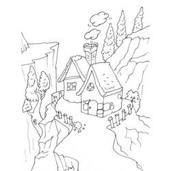 Coloring page: Cottage (Buildings and Architecture) #169944 - Free Printable Coloring Pages