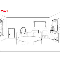 Coloring page: Dinning room (Buildings and Architecture) #63712 - Free Printable Coloring Pages