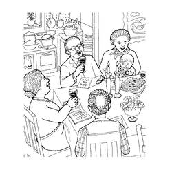 Coloring page: Dinning room (Buildings and Architecture) #63930 - Free Printable Coloring Pages