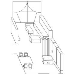Coloring page: Dinning room (Buildings and Architecture) #66290 - Free Printable Coloring Pages