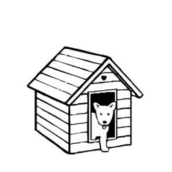 Coloring page: Dog kennel (Buildings and Architecture) #62343 - Free Printable Coloring Pages