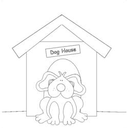 Coloring page: Dog kennel (Buildings and Architecture) #62348 - Free Printable Coloring Pages
