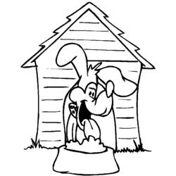 Coloring page: Dog kennel (Buildings and Architecture) #62351 - Free Printable Coloring Pages
