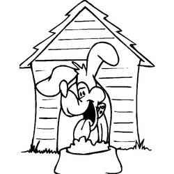 Coloring page: Dog kennel (Buildings and Architecture) #62376 - Free Printable Coloring Pages
