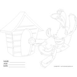 Coloring page: Dog kennel (Buildings and Architecture) #62404 - Free Printable Coloring Pages