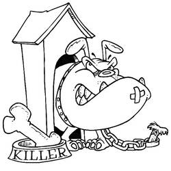 Coloring page: Dog kennel (Buildings and Architecture) #62431 - Free Printable Coloring Pages