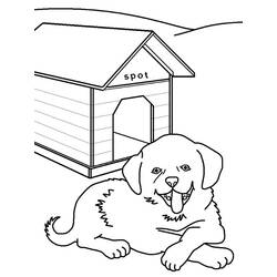 Coloring page: Dog kennel (Buildings and Architecture) #62450 - Free Printable Coloring Pages