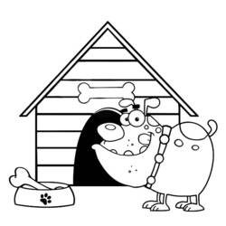 Coloring page: Dog kennel (Buildings and Architecture) #62459 - Free Printable Coloring Pages